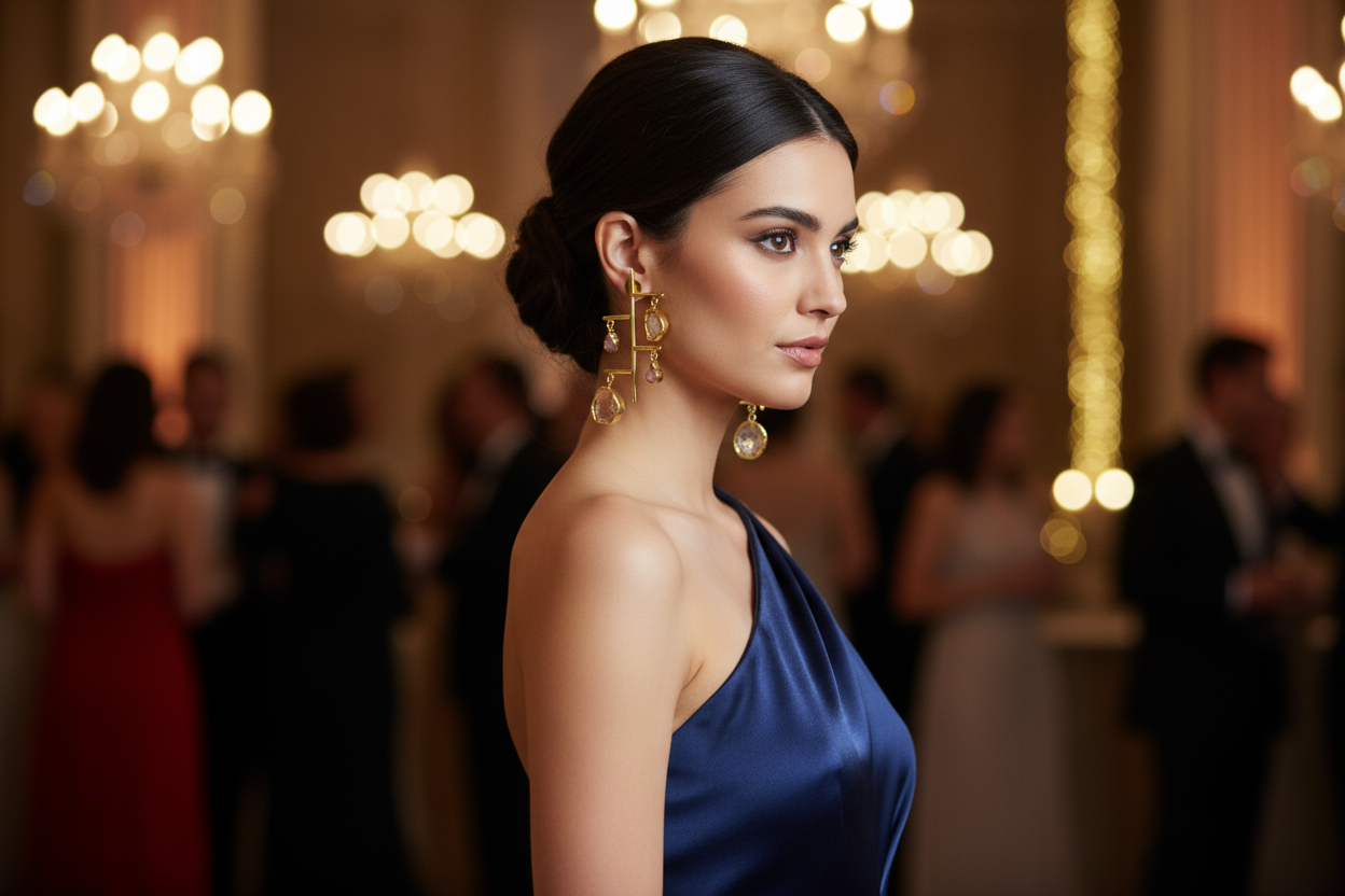 Gem Climbers Statement Earrings