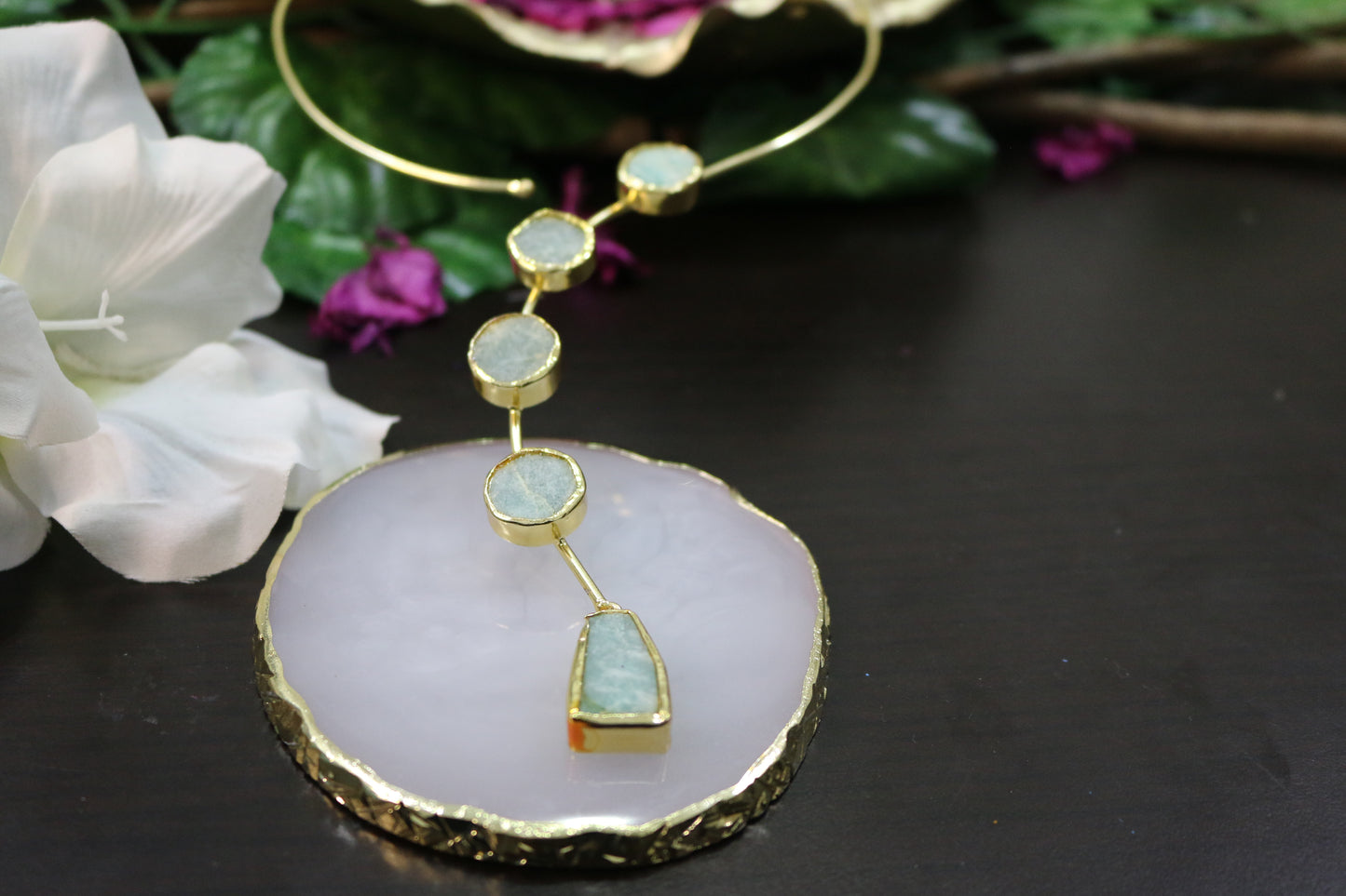 Serene Turquoise Natural Stone Choker