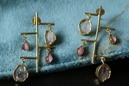 Gem Climbers Statement Earrings