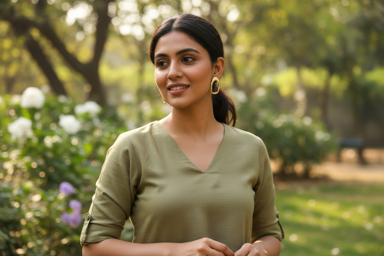 Hasli Oval Minimalist Earring