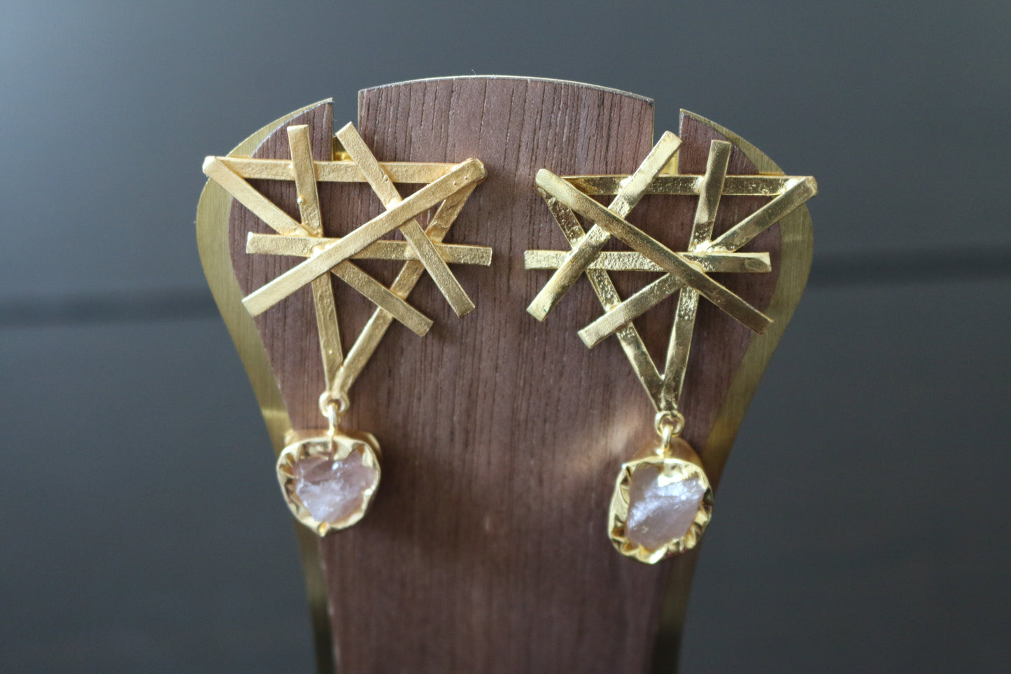 Nature Jigsaw Contemporary Earrings