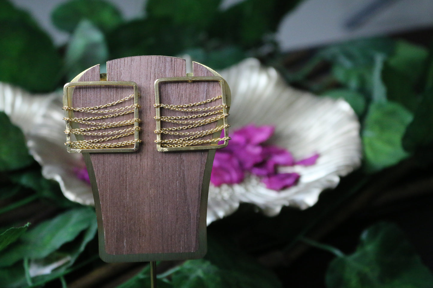 Pixie Square Contemporary Earrings