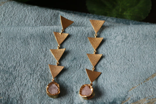 Triangle Falls Long Earring